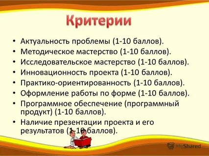Оформление баллов