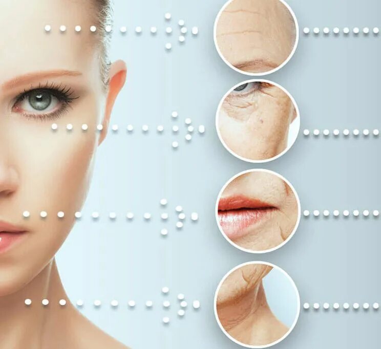 Лифтинг кожи. Омоложение кожи. Подтянутая кожа. Омолаживание кожи. Skin wrinkles