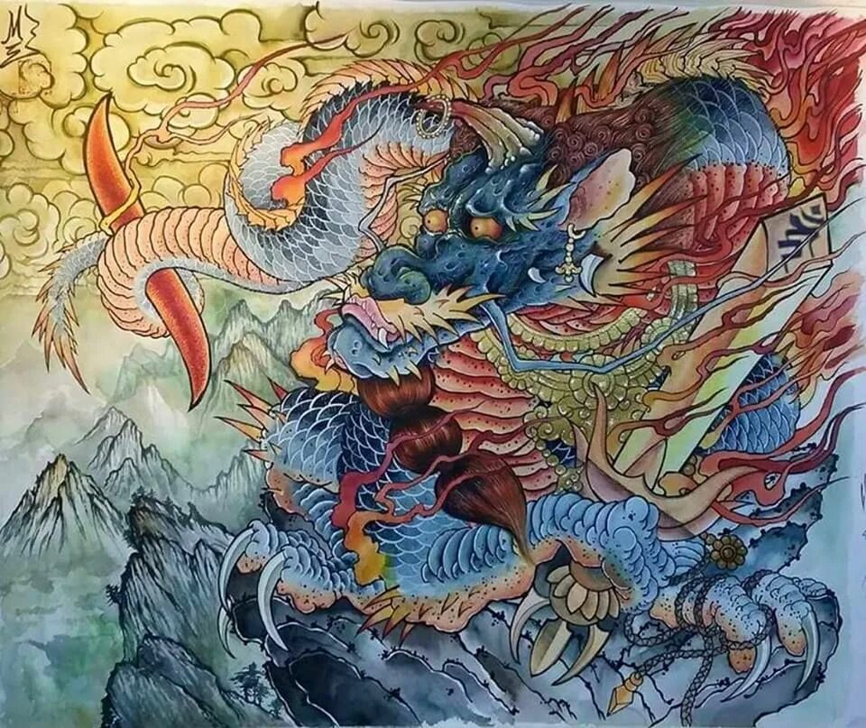 Японский дракон. Азиатский дракон. Азиатский дракон арт. Дракон Азия арт. Asia dragon