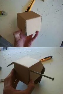 Большая копилка из бумаги