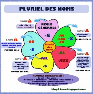PLURIEL DES NOMS Fle, Regle De Francais, Pluriel Des Noms, Affiches Grammai...