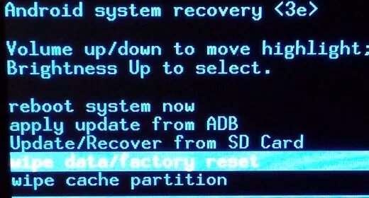 Wipe data system. Биос андроид. wipe data меню. apply update from adb. reboot system.