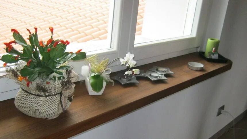 Fensterbänke - backes - schiefer + naturstein Almacenamiento de madera, Vierteag