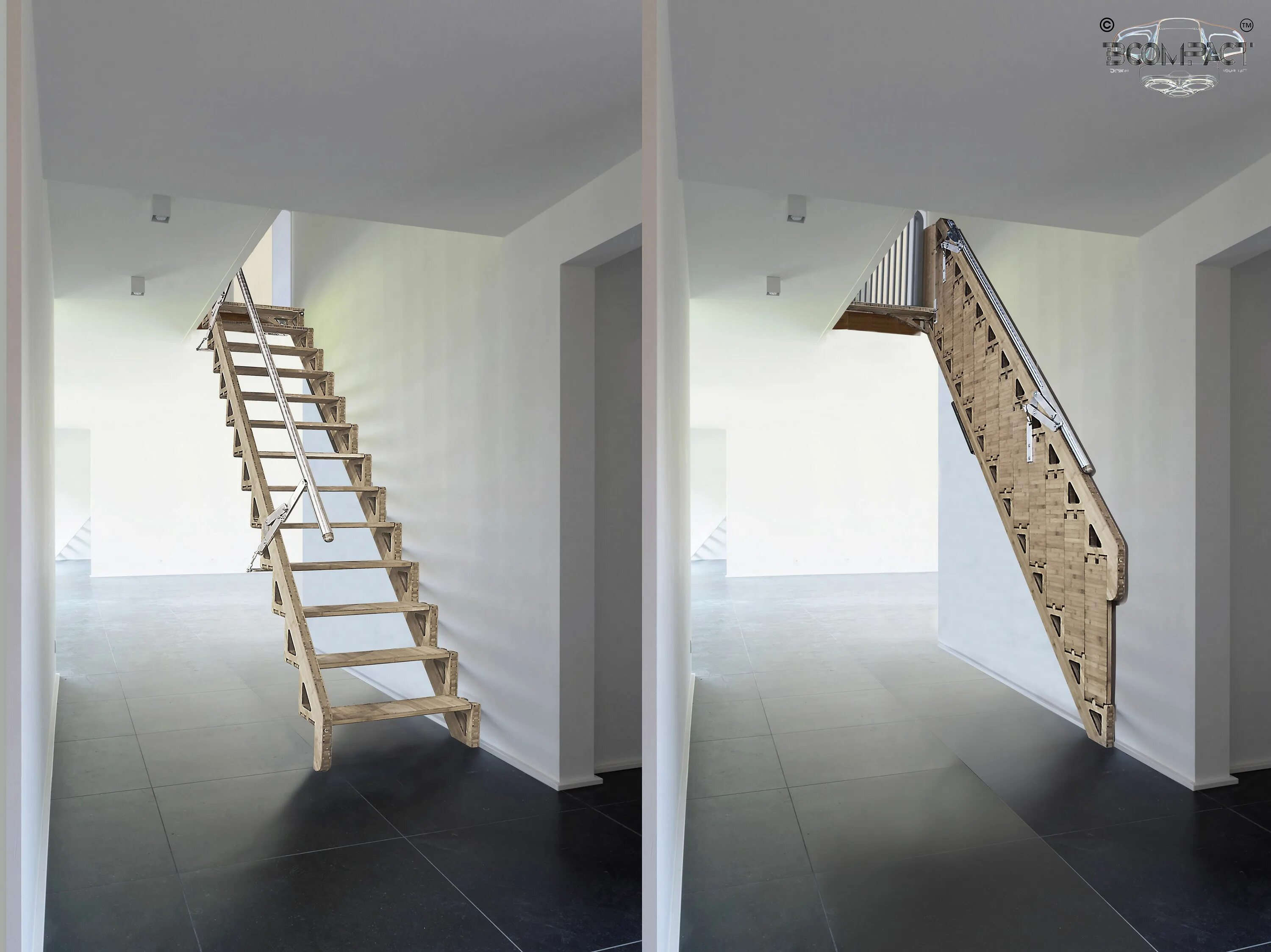 Складная лестница на стену. 1 160. Bcompact hybrid stair лестница. Лестница складывающаяся к стене. Складная лестница на стену.