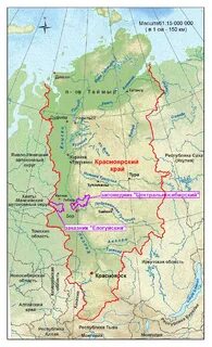 Где находится красноярский край на карте