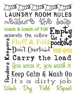 My room rules poster