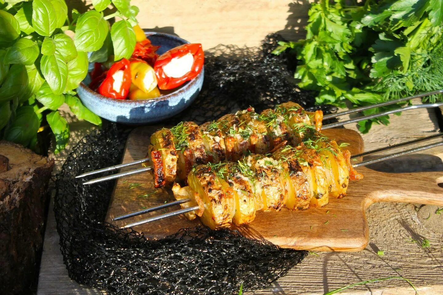 Как приготовить шашлык картошки