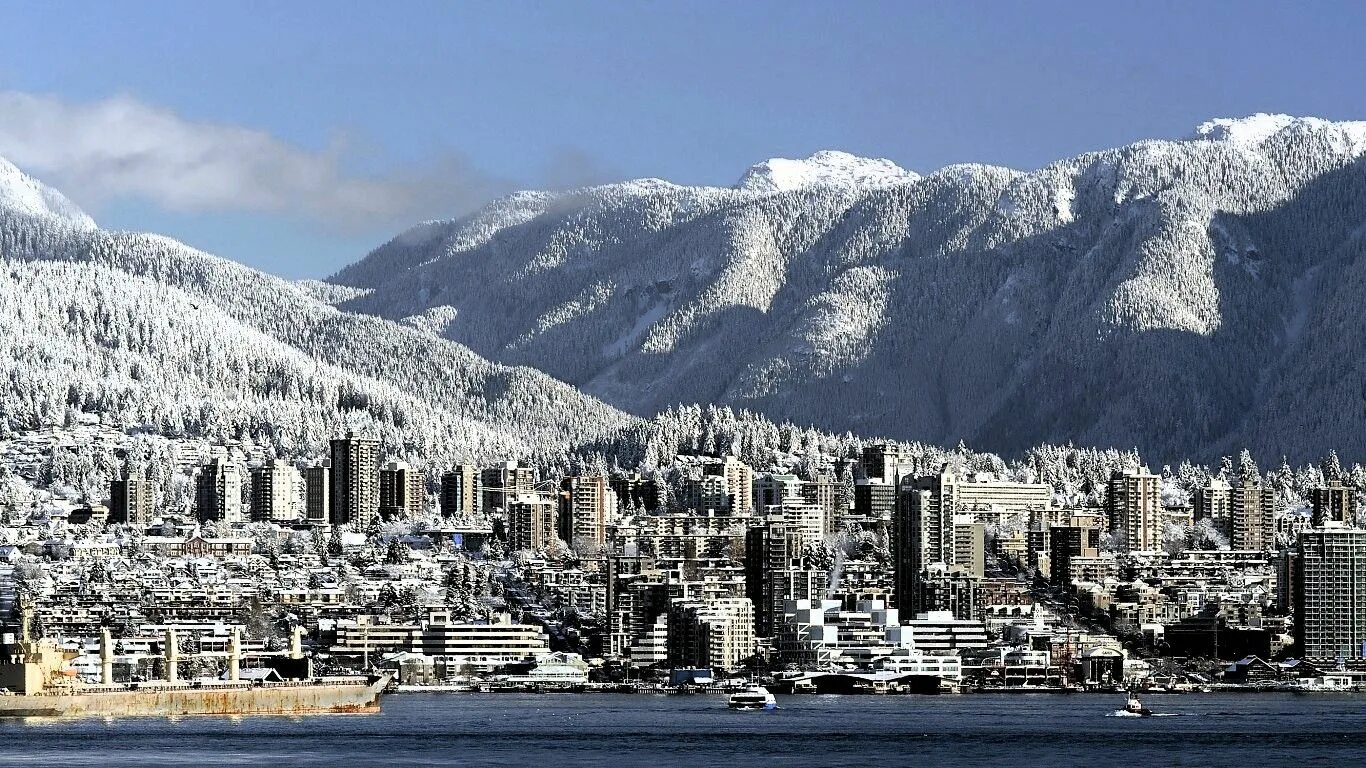 Климат городов канады. Канада Ванкувер зима. Ванкувер Канада зимой. Ванкувер город в Канаде зимой. Северный Голливуд Ванкувер.