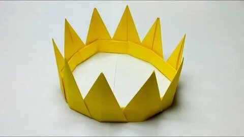 Корона из бумаги без клея