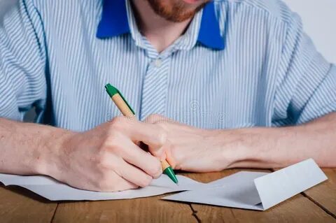 Man write