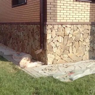 Отделка фундамента под