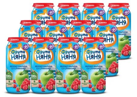 Фрутоняня яблоко малина