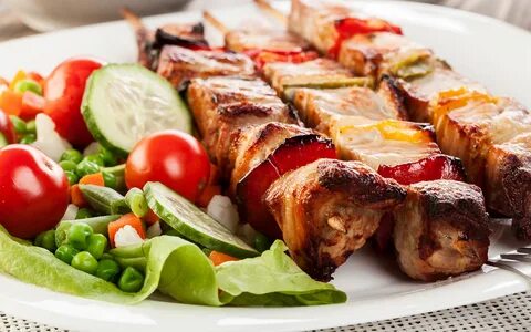 Мясо на углях лабытнанги