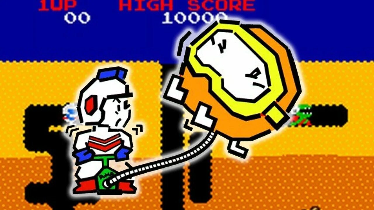 Dig dug русский. Dig dug игра. Dig dug NES обложка. Dig dug (1982). Dig dug Pump.