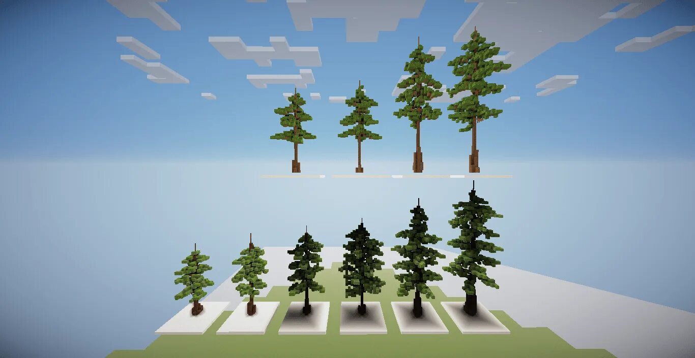 Trees schematic minecraft