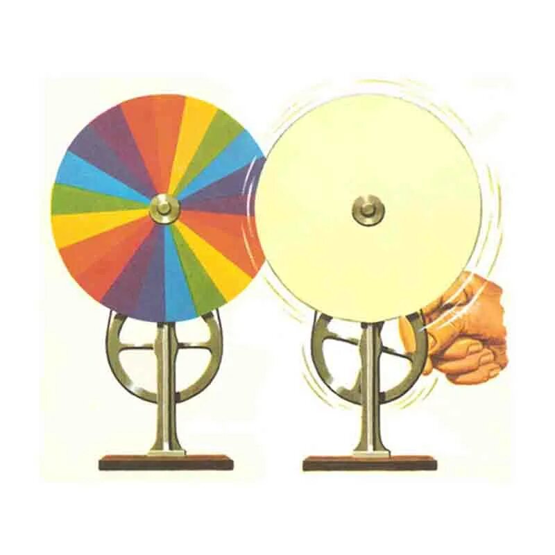 Вертушка ньютона. Опыт с вращающимся диском. Опыт по сложению спектральных цветов. Диск араго. Волчок из подручных материалов.