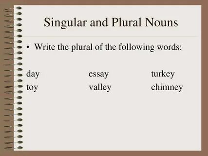 Write the plural s