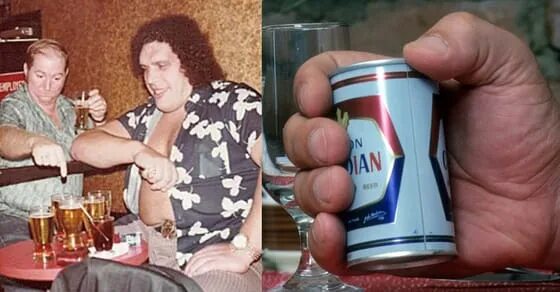 Выпить рекорд воды. Андре Рене Русимов с пивом. Андре гигант пиво рекорд. Андре гигант пьет пиво.