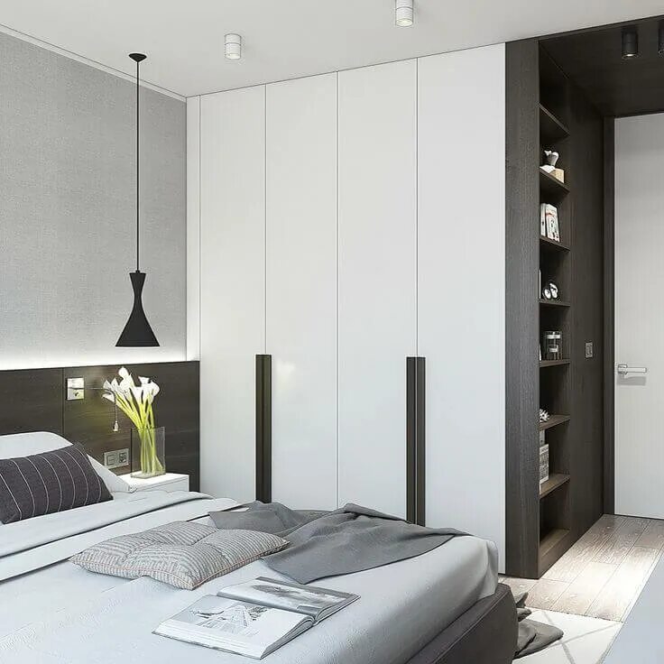 Шкаф в комнату в потолок. Спальня в современном стиле. Дизайнерские шкафы в спальню. Спальня в минималистическом стиле. Шкаф Минимализм в спальню.