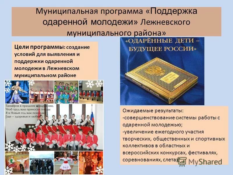 городская программа поддержки