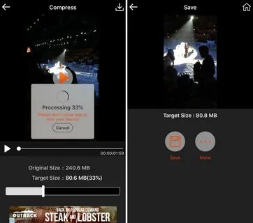 Video compress iphone