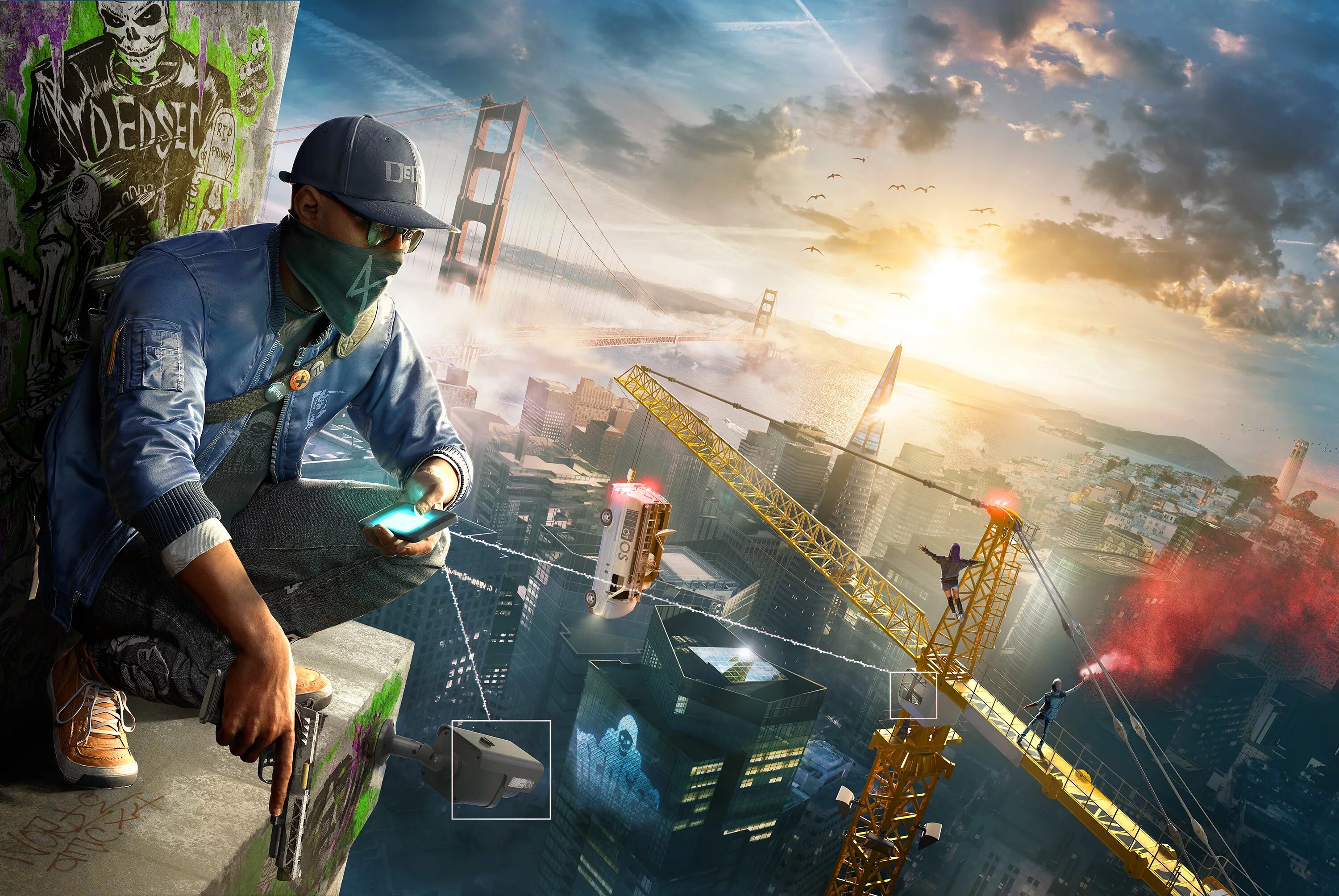 Игры на рабочем столе 2. Вотч догс 2. Маркус Холлоуэй watch Dogs 2. Маркус Холлоуэй арт.