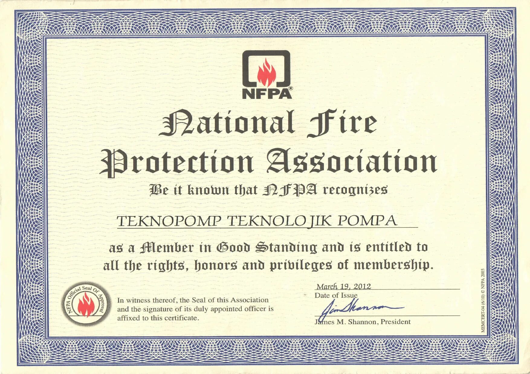 Сертификат NFPA. Safety Certificate. Advanced Fire Fighting сертификат. Hazardous area Certificates for Firefighting.