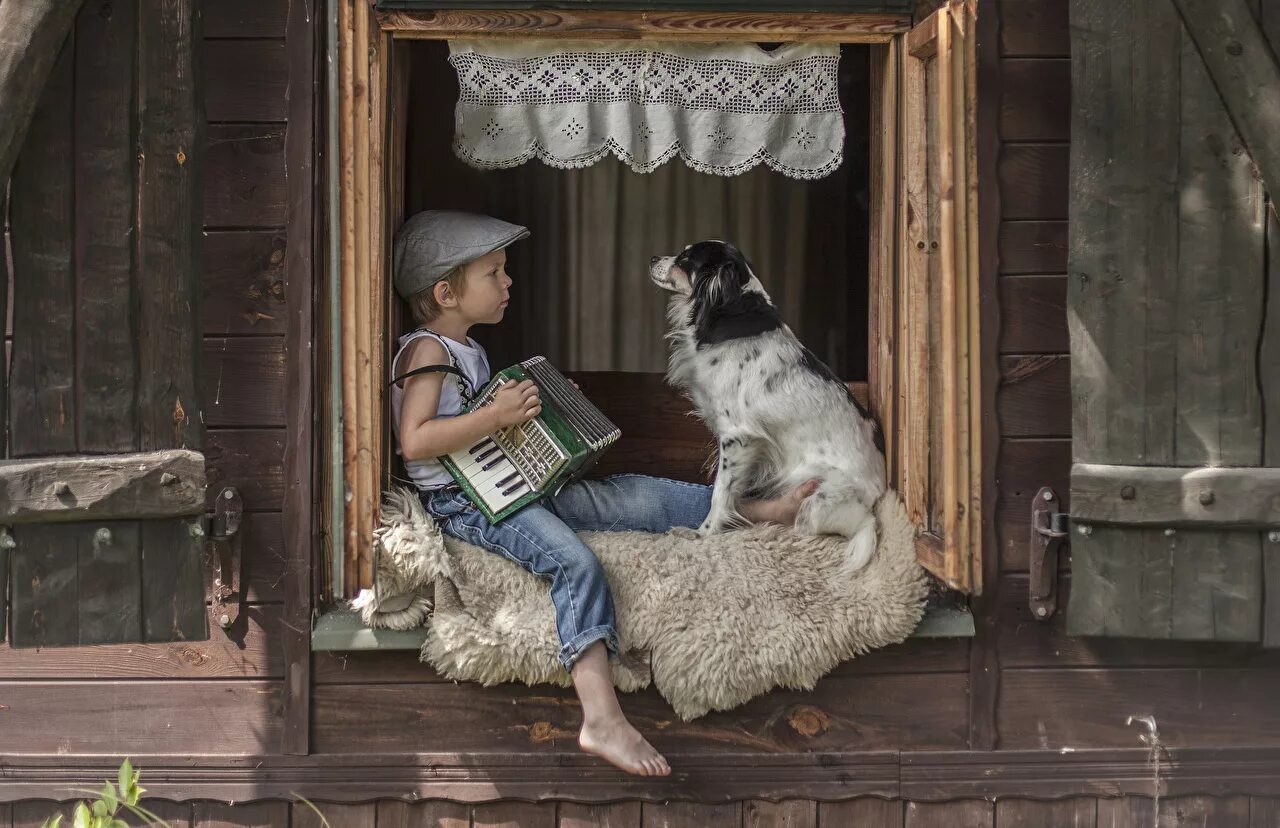 Картинку сидим дома. Деревенские животные для детей. Собака в деревне. Сюжетные фотографии. Мальчик с собакой.