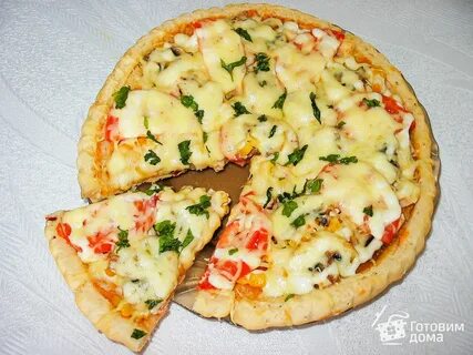 Рецепт пиццы курица с сыром