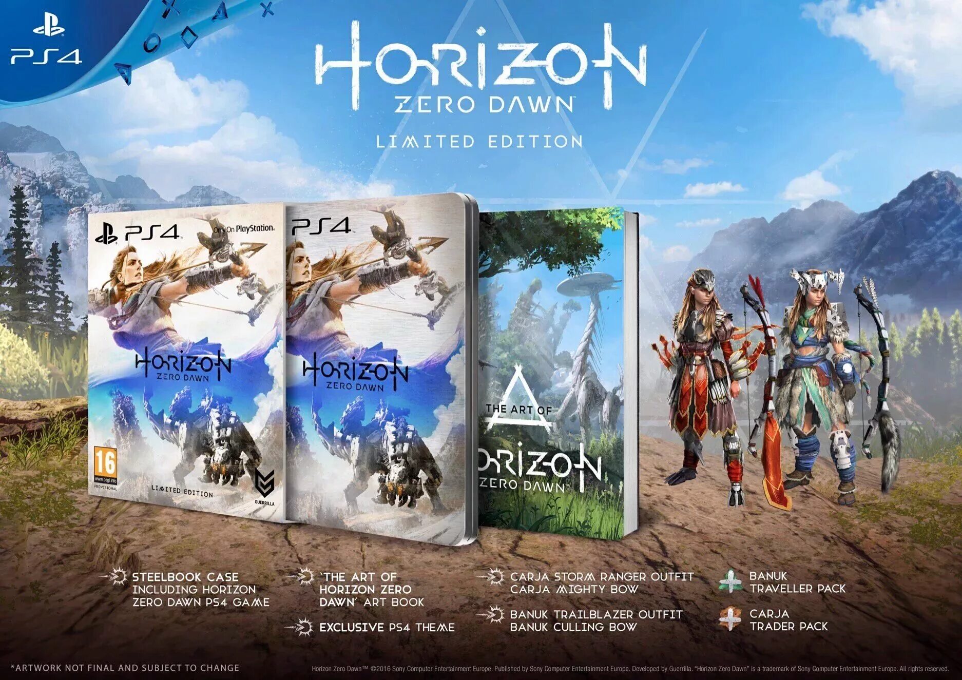 Horizon Zero Dawn комплект эдишн. Коллекционное издание Horizon Zero down. Игра на плейстейшен 4 Горизонт. Horizon Zero Dawn стилбук.