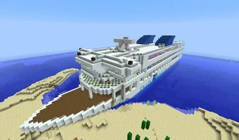 Minecraft карта корабль