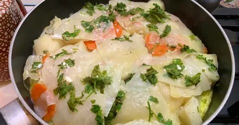 Блюдо капуста картошка мясо