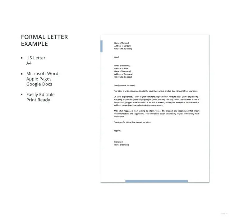 Forms letters