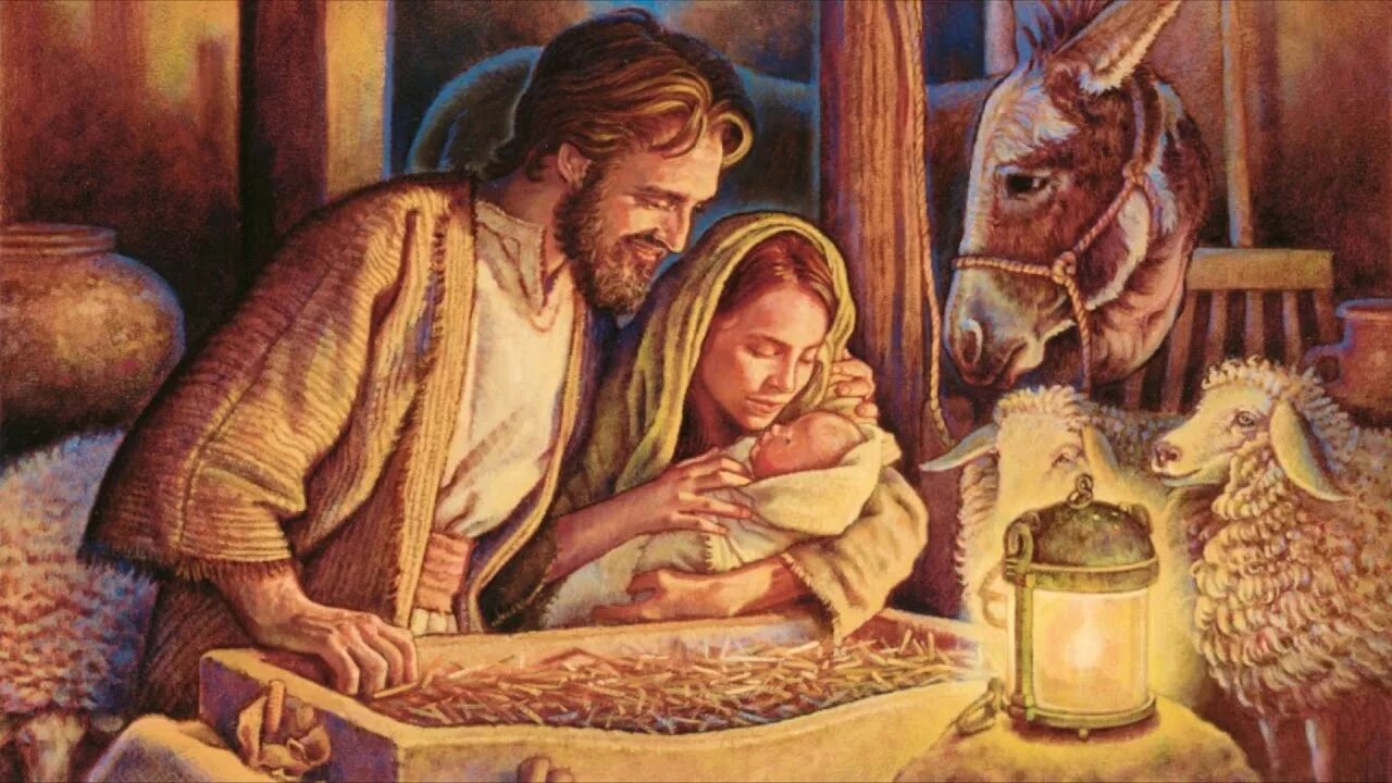 Год рождения иисуса христа. Мария и Иосиф в хлеву. Мария и Иосиф с младенцем в хлеву. Мария и Иосиф рождение Иисуса. Иосиф Мария и Иисус в хлев.