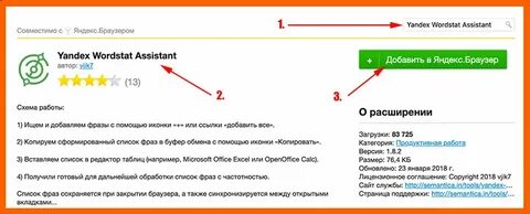 Вордстат ассистент
