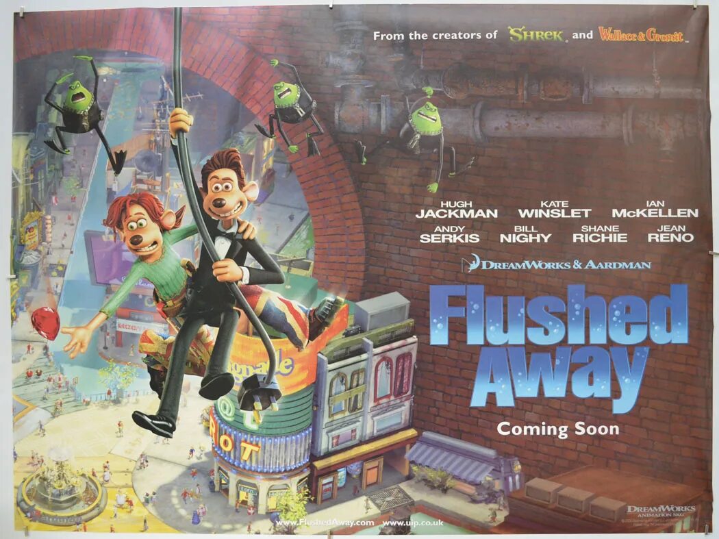 Flushed away (2006) Постер. Смывайся Постер. Flushed away плакат. Away p