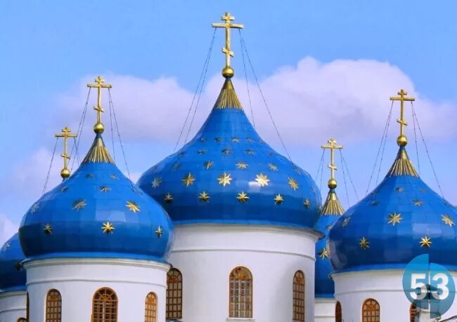 Купол храма новгород. Собор рождества пресвятой богородицы синие купола. Храм со звездами. Храм со звездами. Рождественский собор суздаль купола.