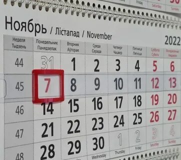 Рабочая неделя в ноябре 24 года