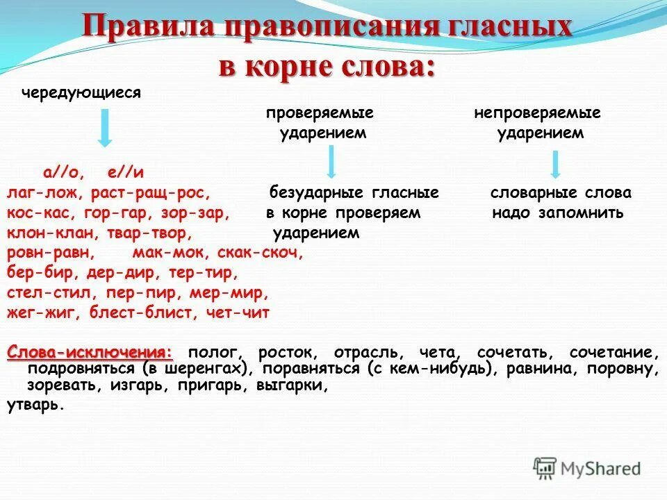 Обвинить в корне слова