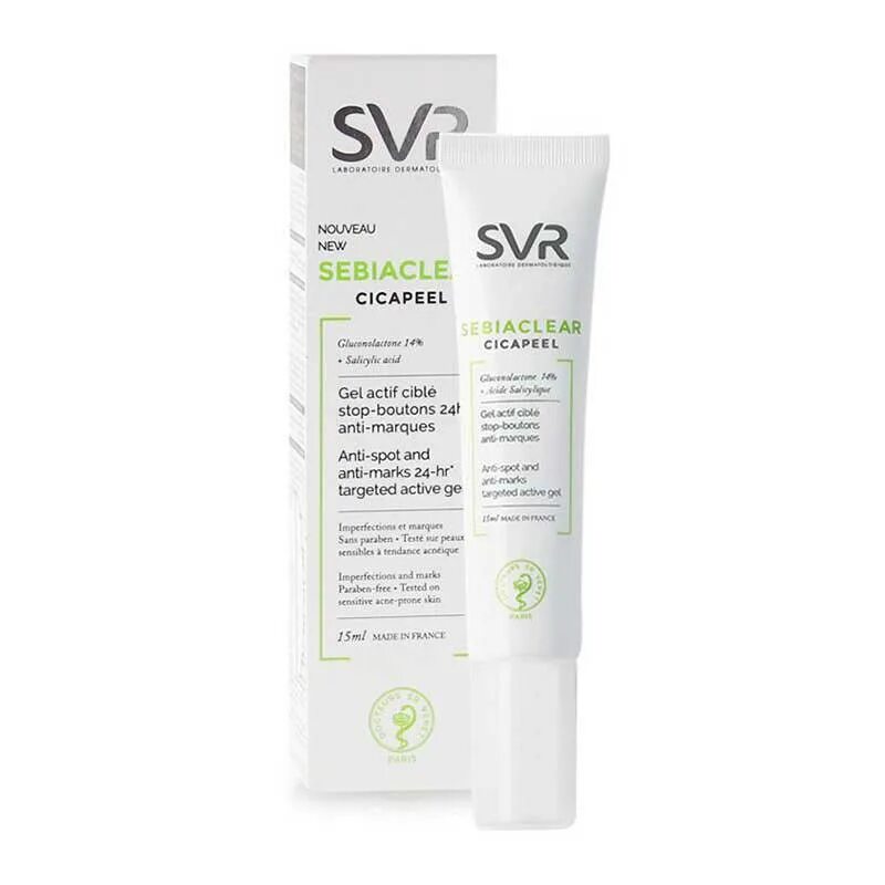 Svr gel. SVR Sebiaclear Cicapeel. Себиаклир Цикапил гель. SVR Себиаклир Цикапил гель д/лица 15мл. Крем для ухода за кожей SVR Себиаклир Актив, 40 мл.