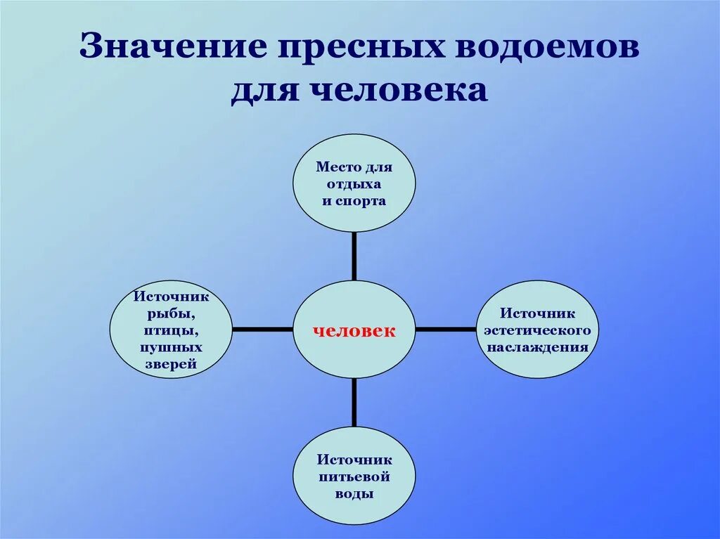 Значение водоемов для природы. Значение пресных водоемов для человека. значение сообщества пресного водоема для человека. значение водоемов в природе и жизни людей.