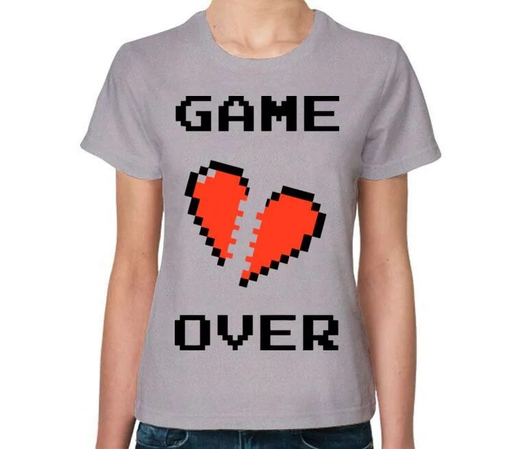 Что такое game over. Футболка гейм овер женская. женская футболка игра окончена. все game over. катя гаме овер футболка.