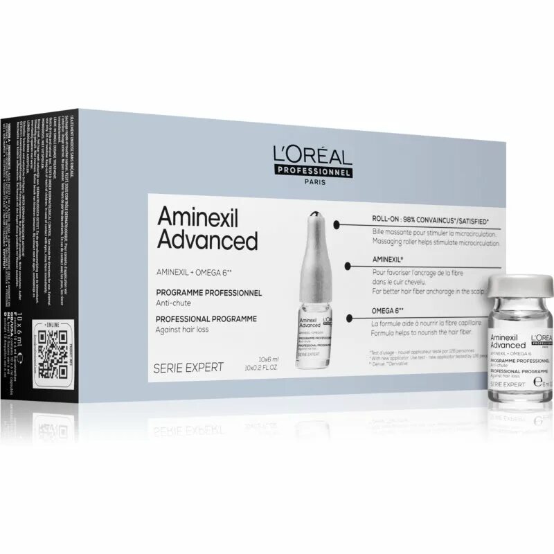 L’Oréal Professionnel serie Expert Aminexil Advanced. Loreal Aminexil Advanced сыворотка активатор. L'Oreal Prof контрол Аминексил Эдванст с роликовым аппликатором 10*6 мл. Aminexil ампулы против выпадения