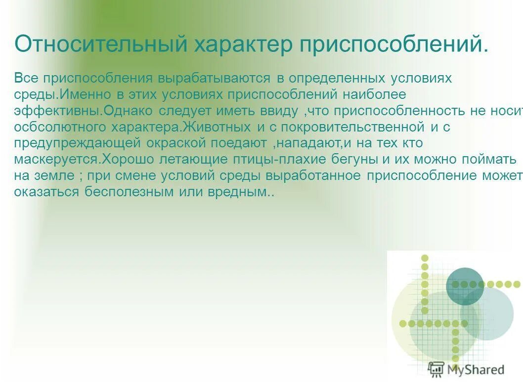 относительный характер животных