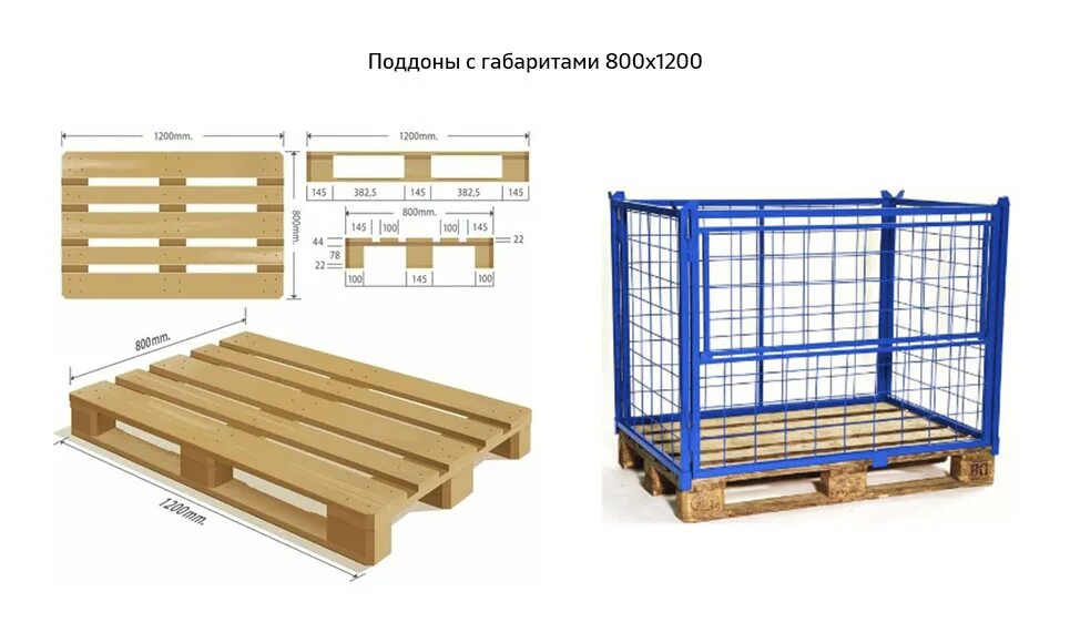 Вместимость паллет