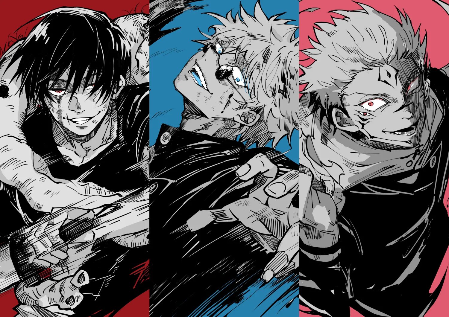 Умер ли сатору. Jujutsu Kaisen Годжо. Сукуна и Годжо.