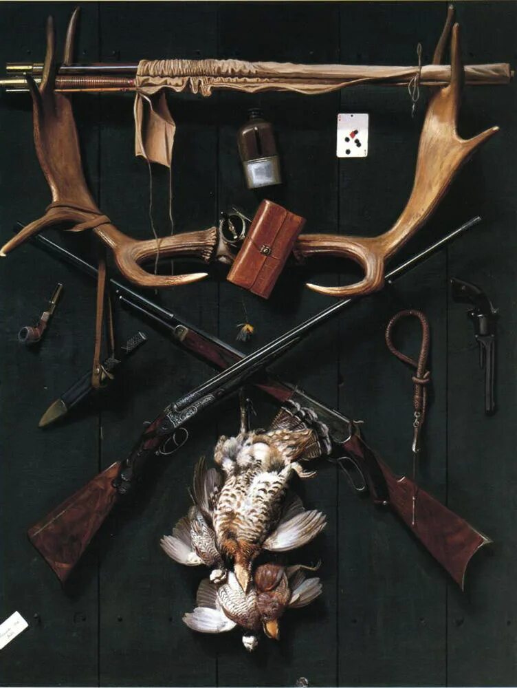 антони леманс «охотничьи атрибуты». охотничье снаряжение. натюрморт «охотничьи трофеи» галандии 17 века. снаряжения и экипировка охотника. охота атрибуты.