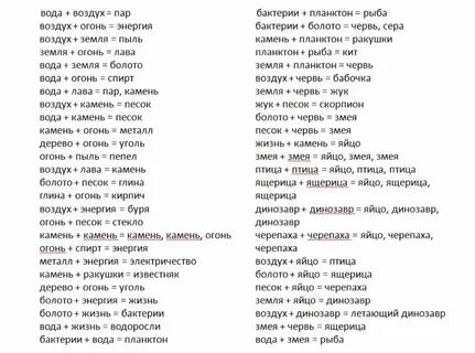 Doodle alchemy рецепты