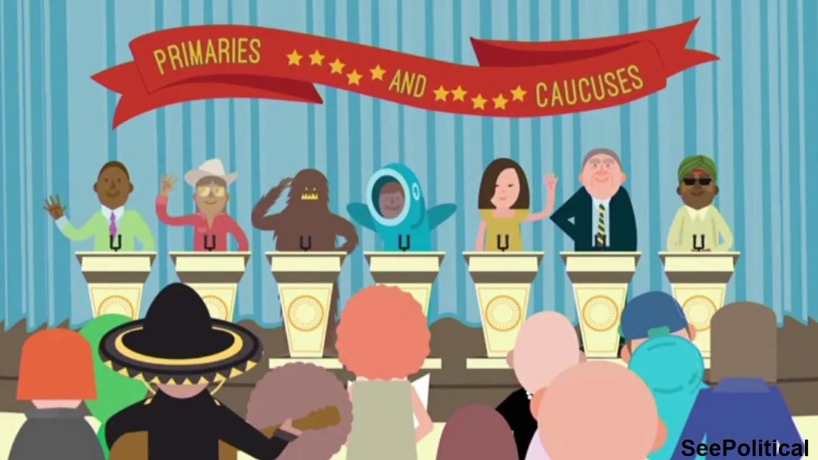 Primaries can be. Primaries and Caucuses. Primary election. Кокус картинки. Caucus Flowermeter.