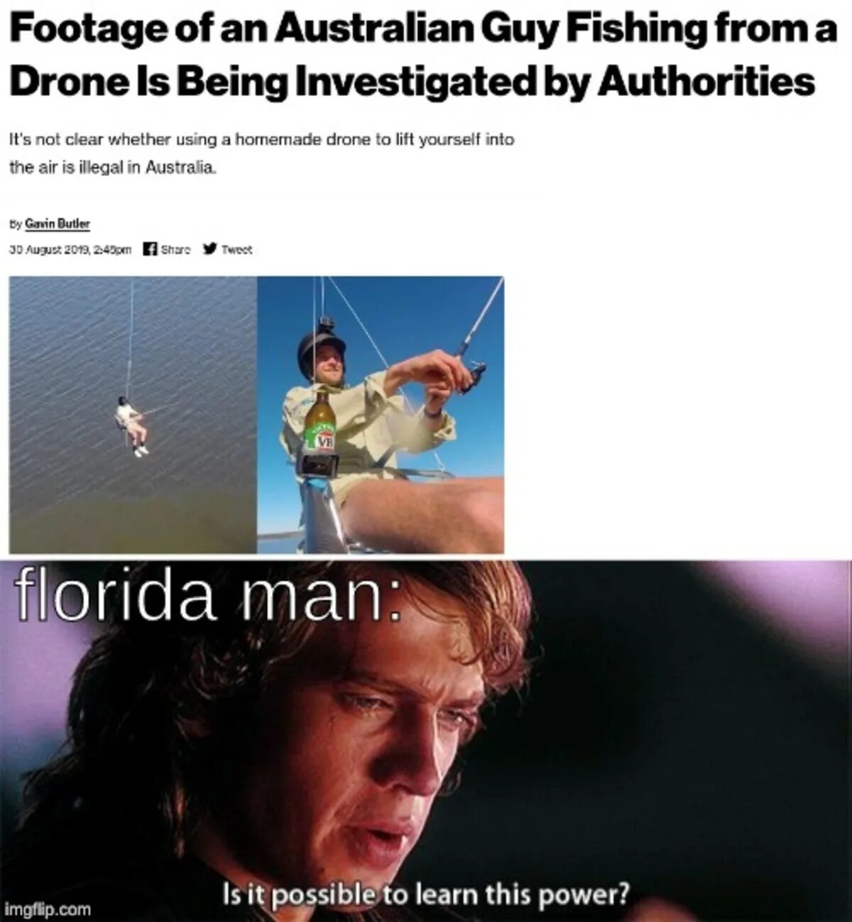 Is it possible to obtain. Florida man. australian guy. is this possible to learn this power. this is power мем.
